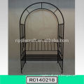 2014 New Arrival Wrought Iron Garden Arch with Bench for Garden